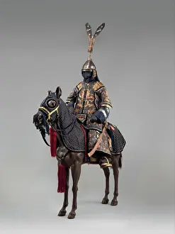 Lower Prints: Ceremonial Armors for Man (Dingjia) and Horse 18th century Chinese The mans armor