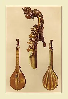 Lute Prints: Cetera, by Antonius Stradivarius, Renaissance Musical Instruments