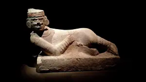 Reclining Prints: Chacmool (Chacmool) form of pre-Columbian