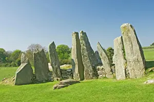 Scotland Prints: Chambered cairn at Cairnholy