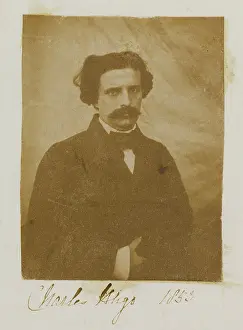 Francais Prints: Charles Hugo. Photograph by Auguste Vacquerie (1819-1895)