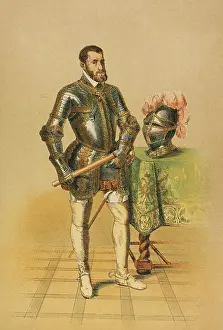 Monarch Prints: Charles V (1500-1558). Holy Roman Emperor and Archduke of Austria (1519-1556)