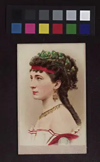 Graphics And Photo Collection Prints: Charlotte Wolter -, actress, as Sappho in Sappho by F