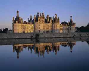 Intricate Prints: Chateau de Chambord, Loire Valley, UNESCO World Heritage Site, France, Europe
