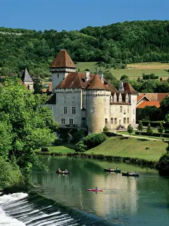 Chateau Prints: Chateau de Cleron, Cleron, Loue Valley, Franche Comte, France, Europe