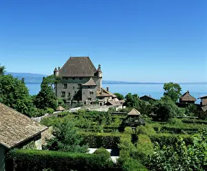 Rural Prints: The Chateau and Jardin des Cinq Sens Garden of the Five Senses