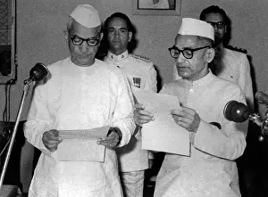 Uttar Pradesh Prints: Chaudhary Charan Singh (1902 1987) as chief Minister of Uttar Pradesh 1967