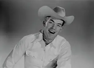 Wild West Prints: Cheerful cowboy portrait