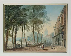 Pencil Prints: Cheyne Walk, Chelsea, London. John Varley (1778-1842)