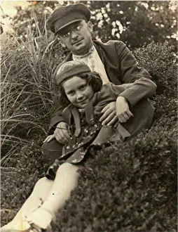 Soviet Prints: Chief of the NKVD Lavrentiy Beria with Josef Stalin's daughter Svetlana Alliluyeva by Anonymous /Private