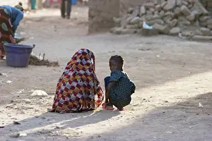 Covering Prints: Children in Djenne, Mali