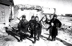 1943 Prints: Children in Stalingrad Region by Anonymous /Russian State Film and Photo Archive