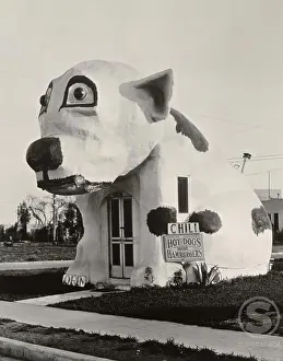 Los Angeles Prints: Chili Dog Cafe Los Angeles California USA