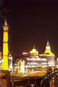 Asian Prints: China, Shanghai, Whampoa River, The Bund
