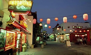 Commercial Sign Prints: Chinatown Los Angeles California USA