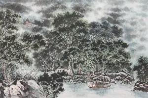 Doubleview Series Prints: Chinese Fine art, Traditional Chinese Painting, Woods