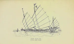 Graphic Prints: Chinese pirate junk, 19th century illustration