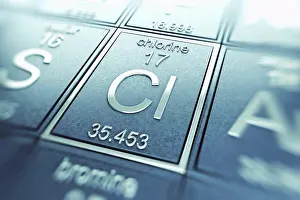 Metallic Prints: Chlorine (Chemical Element)