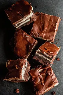 Leather Prints: Chocolate Frosted Cookie Brownie Bars