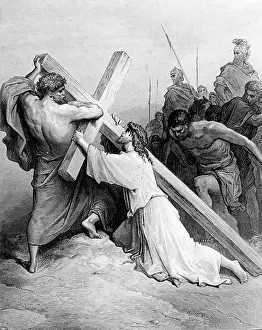Realism Prints: Christ Bearing the Cross by Gustave Dore, 1832-1883