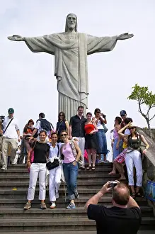 Colour Photograph Prints: The Christ of Corcovado. Rio de Janeiro. Brazil