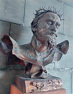 Miscellaneous Prints: Christ Crucified by Helen Huntington Jennings, Coventry Cathedral, England