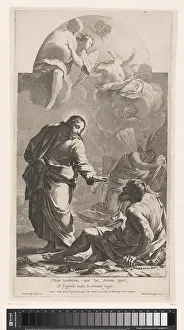 Historical Prints: Christ en H. Anthony, Michel Dorigny
