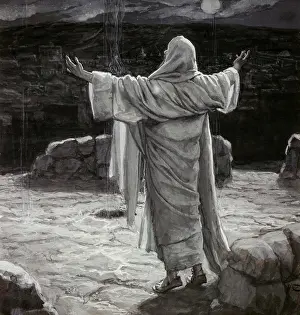 Prayer Prints: Christ Going to the Mount of Olives at Night James Tissot (1836-1902/French)