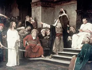 Suffering Prints: Christ Before Pilate 1881 Mihaly Munkacsy (1844-1900 Hungarian) Oil on canvas Deri Museum