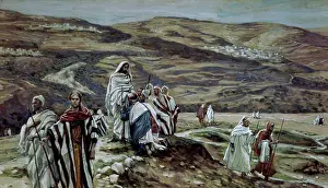 Testament Prints: Christ Sending Out the Seventy Disciples Two by Two James Tissot (1836-1902 French)