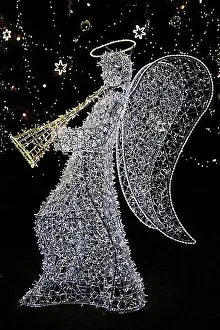 Angel Prints: Christmas angel at Christmas market