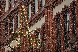 Finland Prints: Christmas decoration, snowfall