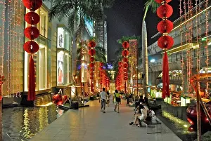 Holidays Prints: Christmas decorations at the Paragon Center with the Skytrain station