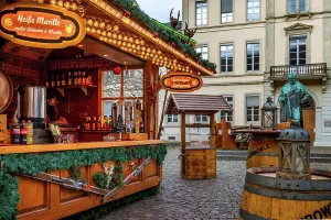 Market Prints: Christmas market in Heidelberg, Germany