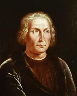 15th Century Prints: Christopher COLUMBUS, or Cristobal Colon, 1451-1506, Genoese explorer