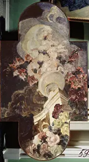Art Nouveau Prints: Chrysanthemums by Vrubel, Mikhail Alexandrovich (1856-1910) / Regional M
