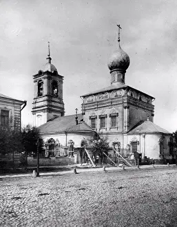 Moscow Prints: The Church of Saint Nicholas the Wonderworker on New Sloboda in Moscow by Scherer