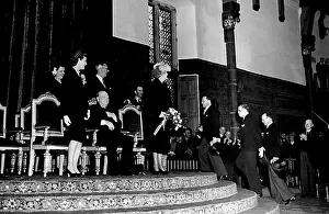 Churchill in the hall of the knights during his visit to Holland the rights Honourable Winston Spencer Churchill made a