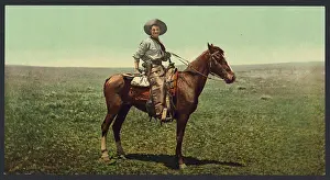 Cowboy Prints: Circa 1898-1905 - A cowboy. Photochrome