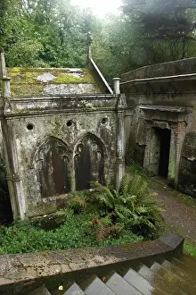 Vaults Prints: Circle of Lebanon Vaults at the Highgate Cemetery West in London England