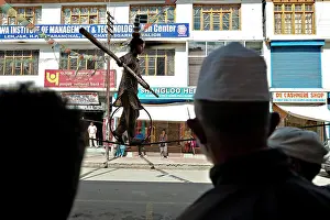 Circus Prints: A circus show on streets of Leh, Ladakh, India