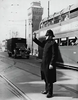 Patrol Prints: City of Cardiff - Policeman on duty in Duke street
