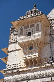 Balcony Prints: Detail of The City Palace of 76th Maharana of Mewar