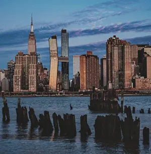 Skyscraper Prints: city skyline New York City beautiful cute place vacation buildings sea