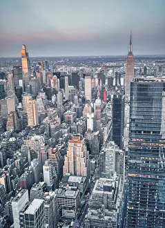 Infrastructure Prints: city skyline new York usa view buildings cityscapes beautiful scene ur