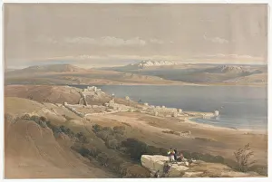 David Prints: City of Tiberias on the Sea of Galilee