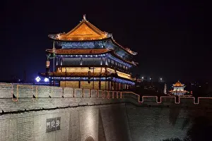 City Wall Prints: City wall of Xi'an, Shaanxi Province, People's Republic of China