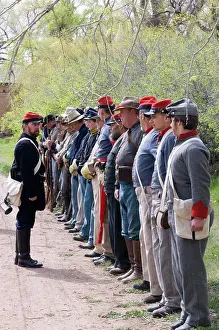 Union Prints: Civil War Reenactment Battles Of Glorieta Pass And Apache Canyon In New Mexico