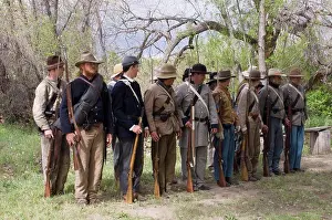 Union Prints: Civil War Reenactment Battles Of Glorieta Pass And Apache Canyon In New Mexico