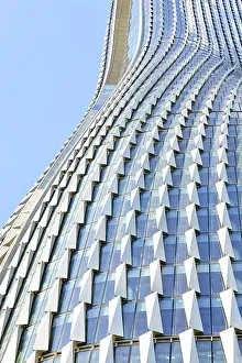 Curve Prints: Detail of cladding. Raffles City Hangzhou, Hangzhou, China. Architect: UNStudio, 2017